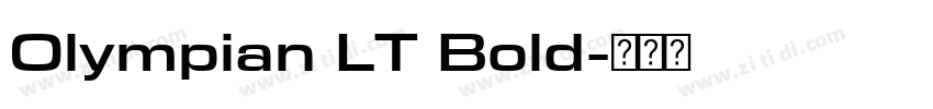 Olympian LT Bold字体转换